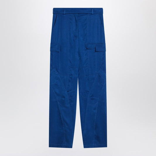 Ferragamo Electric blue cargo trousers