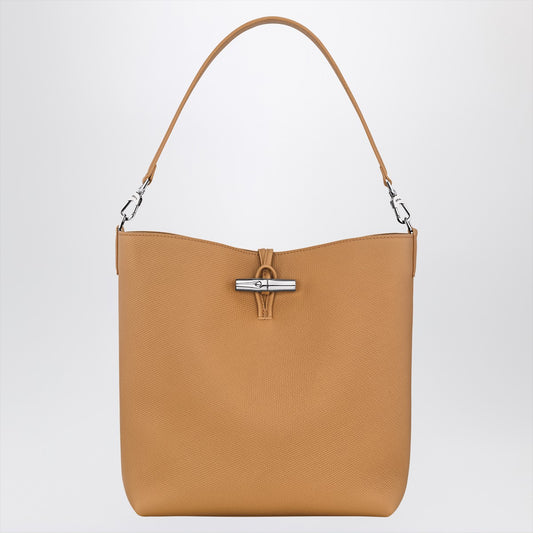 Longchamp M Le Roseau in Walnut colour Hobo Bag