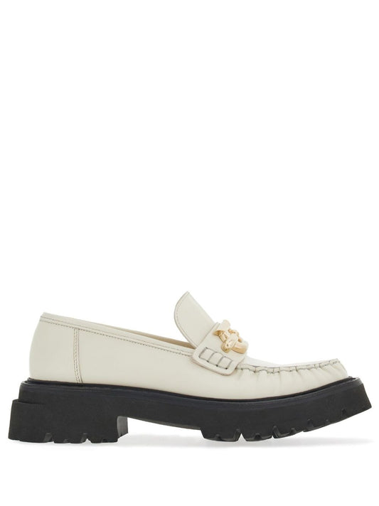 Ferragamo Gancini-plaque Leather Loafers