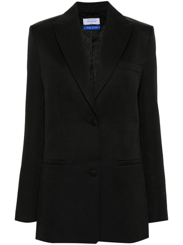 Off White single-breasted virgin-wool blazer