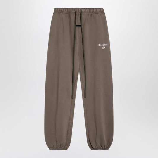 Fear of God Essentials Military green jogging trousers with logo