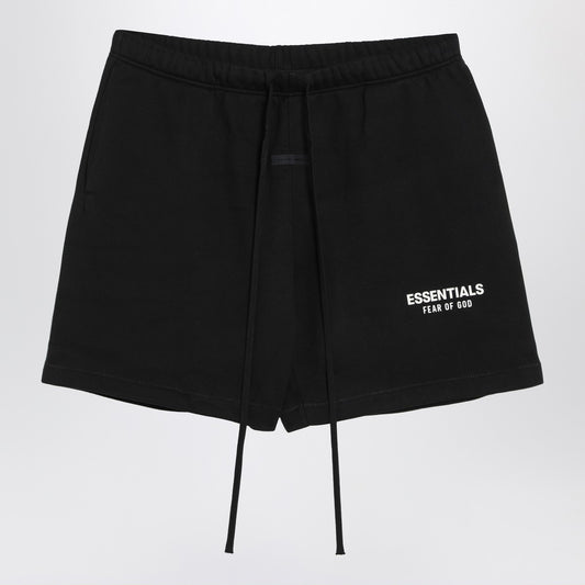 Fear of God Essentials Black shorts with logo