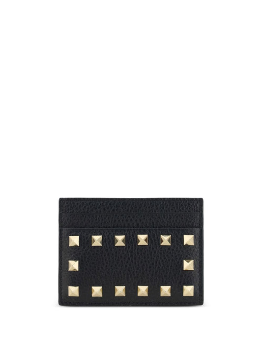 Valentino Garavani Rockstud leather card case