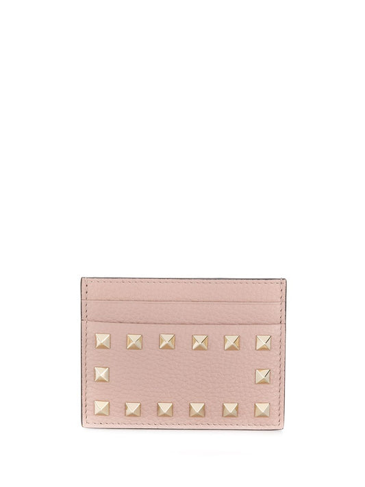 Valentino Garavani Rockstud leather card case