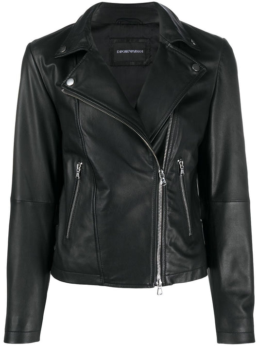 Emporio Armani Zip Up Biker Jacket