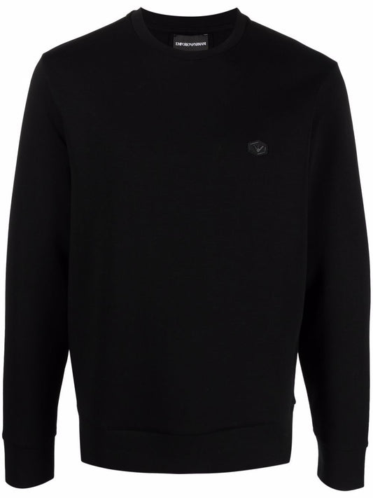 Emporio Armani logo-patch crew-neck Sweatshirt