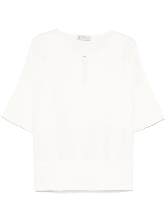 Alberto Biani Blouse with teardrop opening