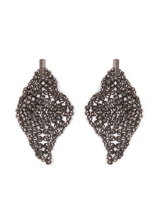Brunello Cucinelli Sculptured silver earrings