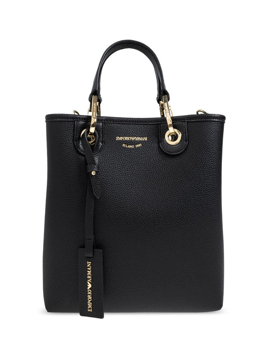 Emporio Armani Deer-print MyEA vertical shopper bag