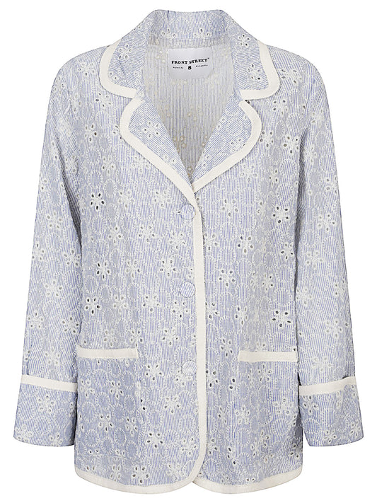 Front Street Jackets Clear Blue