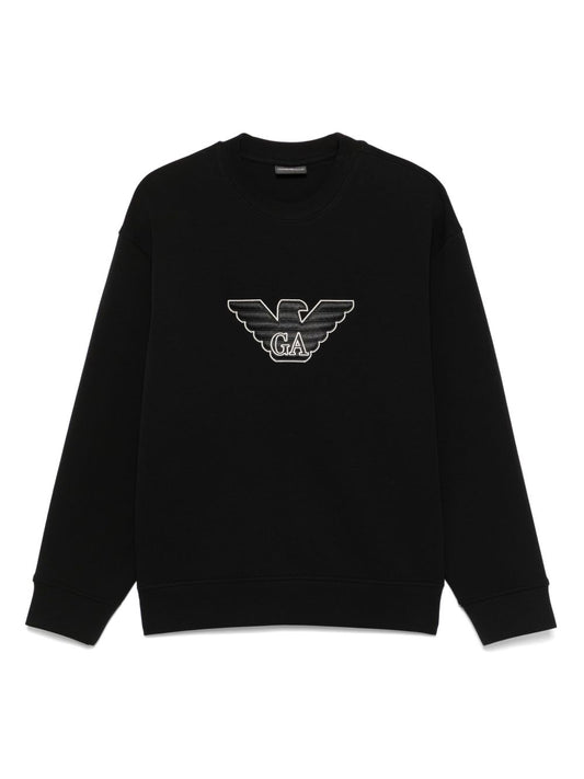 Emporio Armani logo patch sweatshirt