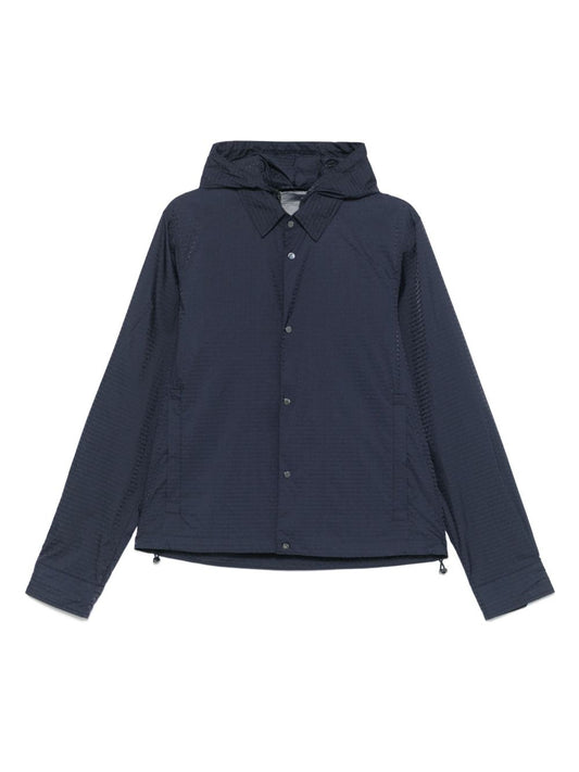 Emporio Armani Blouson with internal nylon bib jacquard all-over lettering