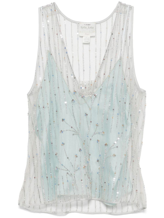 Forte Forte Top Clear Blue