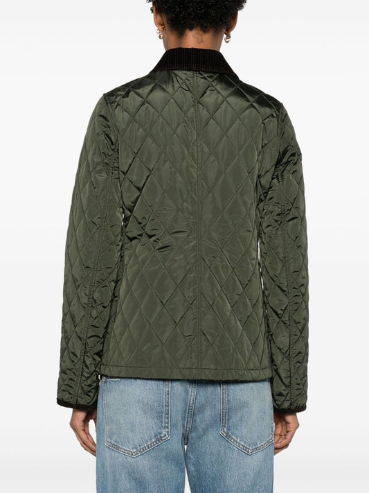 Burberry Quilted blazer corduroy collar