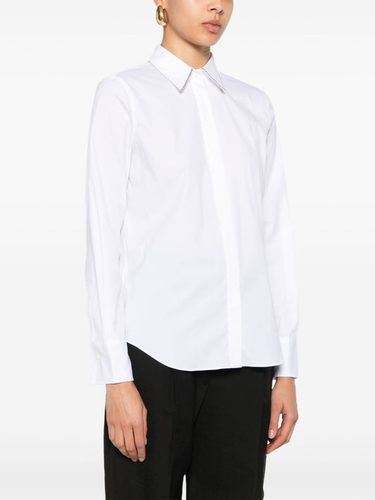 Brunello Cucinelli Monili-chain poplin shirt