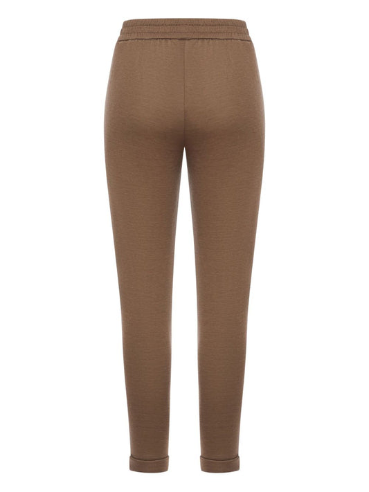 Brunello Cucinelli Cotton And Silk Blend Trousers