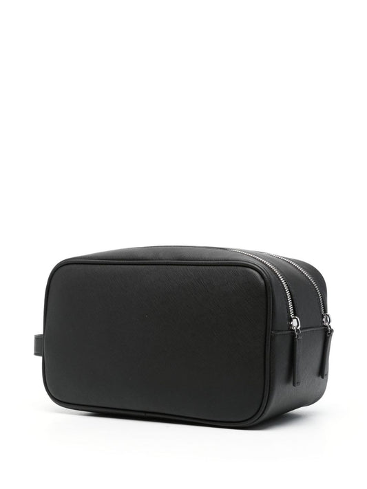 Emporio Armani logo-plaque wash bag