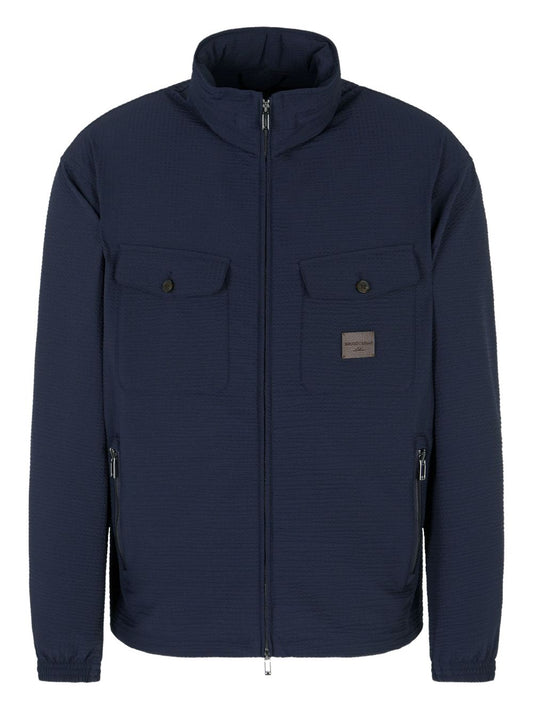 Emporio Armani Coats Blue