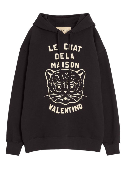 Valentino Chat de La Maison patch hoodie