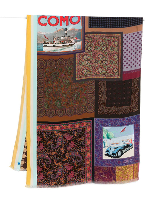 Pierre Louis Mascia silk printed scarf
