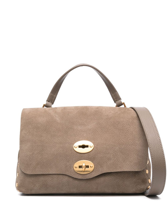 Zanellato Postina Jones small suede leather handbag