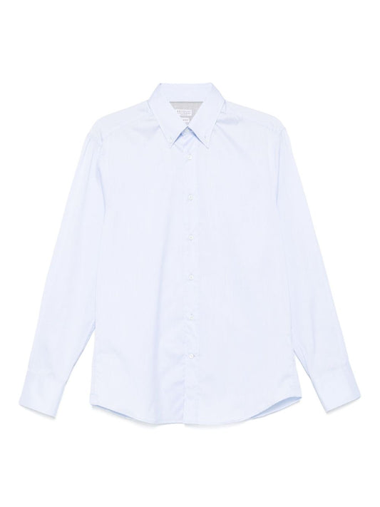Brunello Cucinelli Shirts Clear Blue