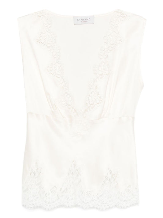 ERMANNO FIRENZE Top Beige