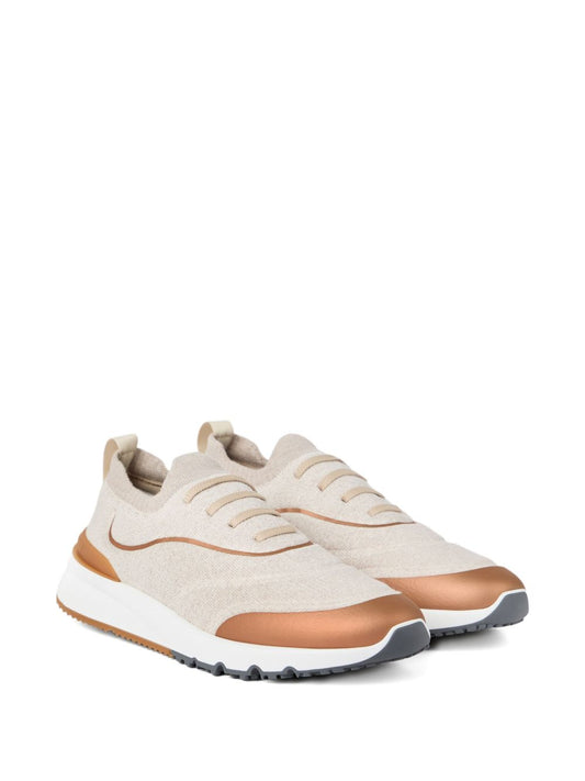 Brunello Cucinelli Techno cotton knit runners