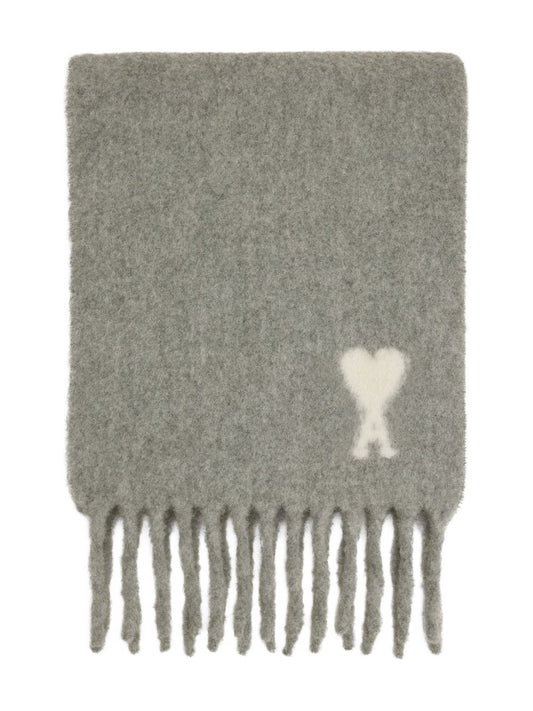 Ami Paris Ami De Coeur wool scarf