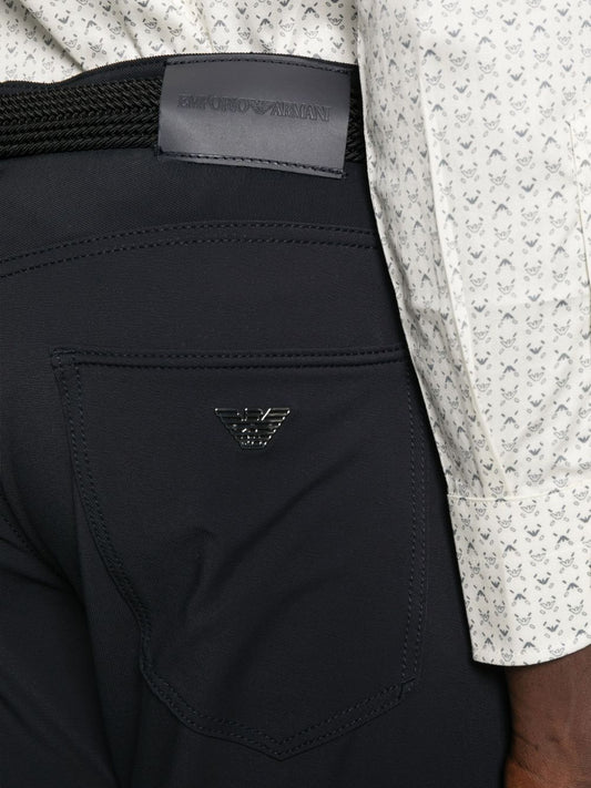 Emporio Armani Trousers with logo plaque