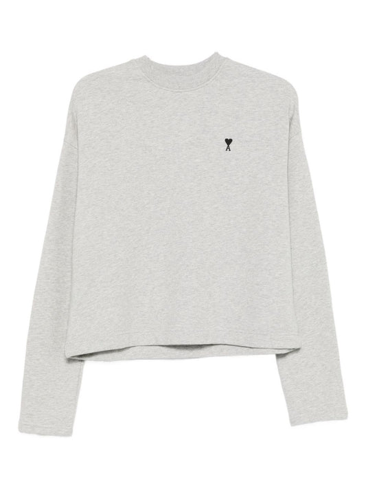 Ami Paris Sweaters Light Grey