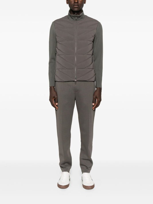 Emporio Armani Quilted panelled padded jacket