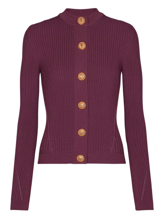 Balmain Sweaters Purple