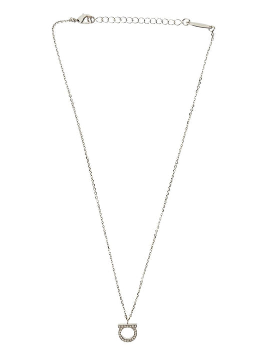 Ferragamo Gancini necklace with crystals