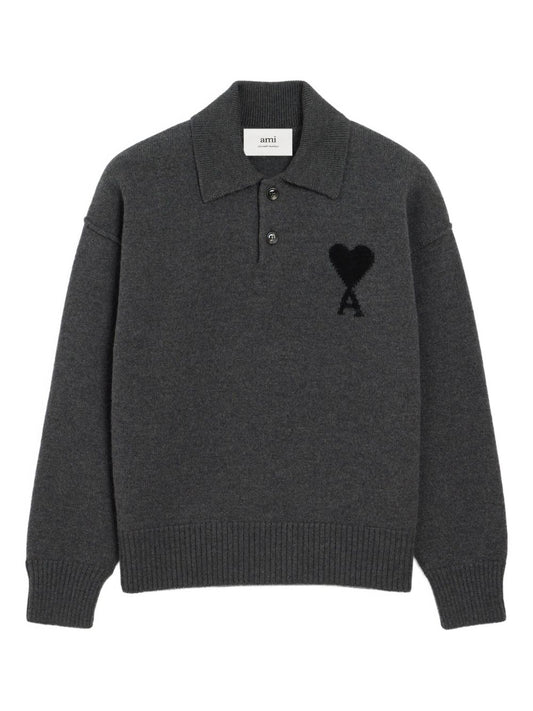 Ami Paris T-shirts and Polos Grey