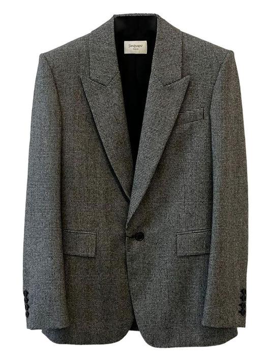 Saint Laurent Checked single-breasted blazer