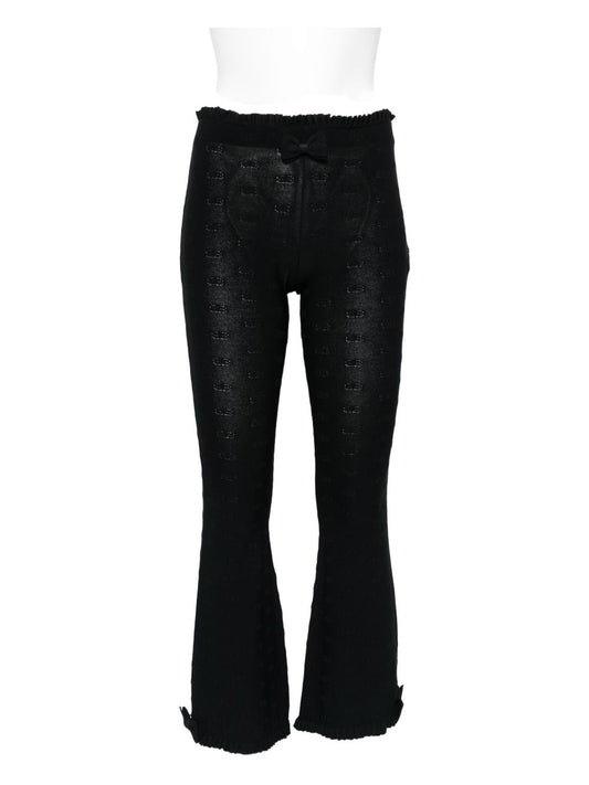 Balenciaga Ruffled Trim Flared Trousers