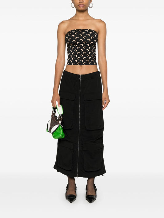 Marine Serre Crescent Moon Print Top