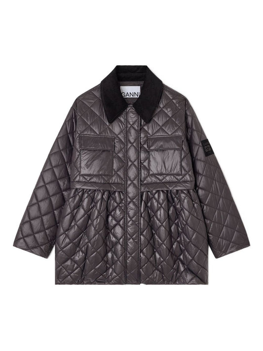 GANNI Coats Grey