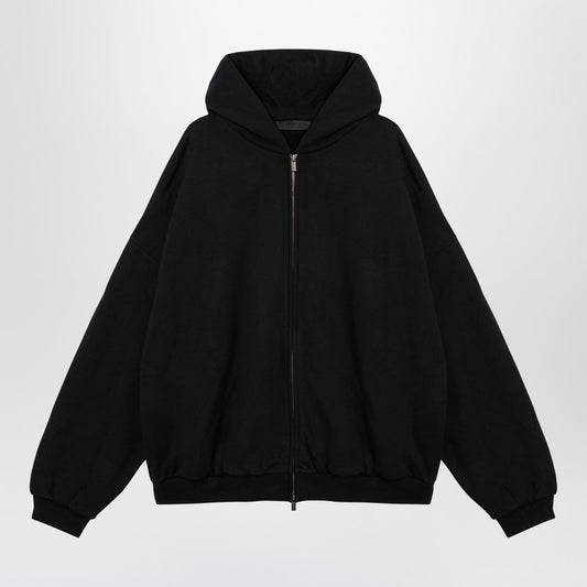 Fear of God Essentials Black zip sweatshirt with logo