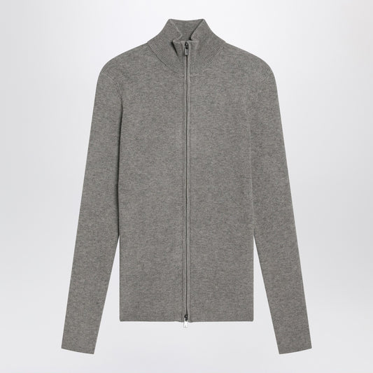 Fear of God Essentials Ribbed grey zip cardigan