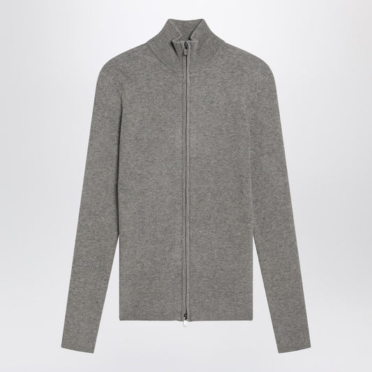 Fear of God Essentials Ribbed grey zip cardigan