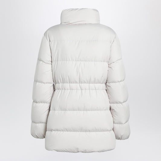 Moncler White zip-up down jacket
