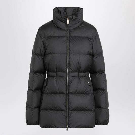 Moncler Black Brossette down jacket with zip