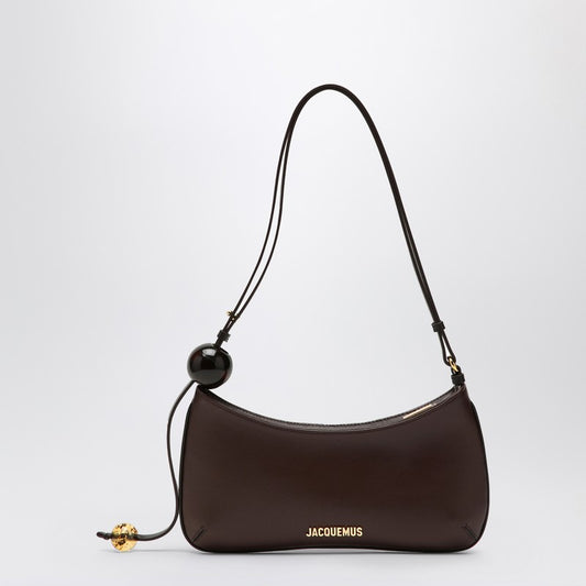 JACQUEMUS Le Bisou brown leather bag