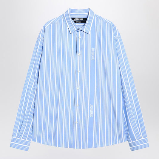 JACQUEMUS Simon striped cotton shirt