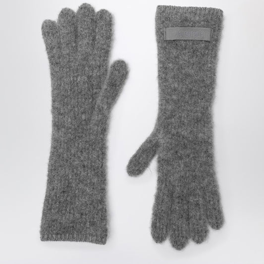 JACQUEMUS Gray alpaca gloves