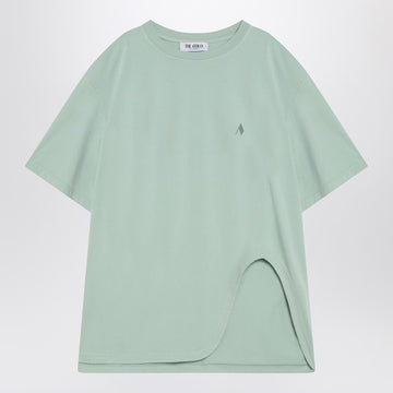 The Attico Mint green asymmetrical oversize T-shirt