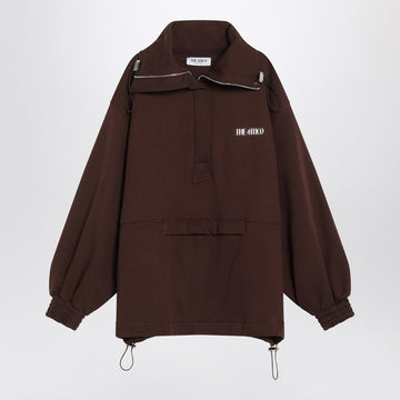 The Attico Brown cotton sweatshirt with logo