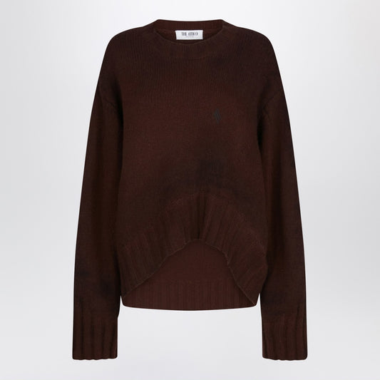 The Attico Brown wool and cashmere sweater